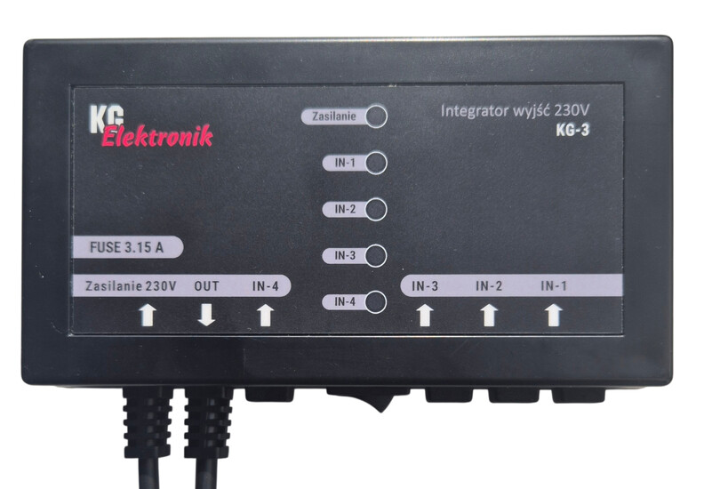 Sterownik KG-3   Integrator wyjść   230V