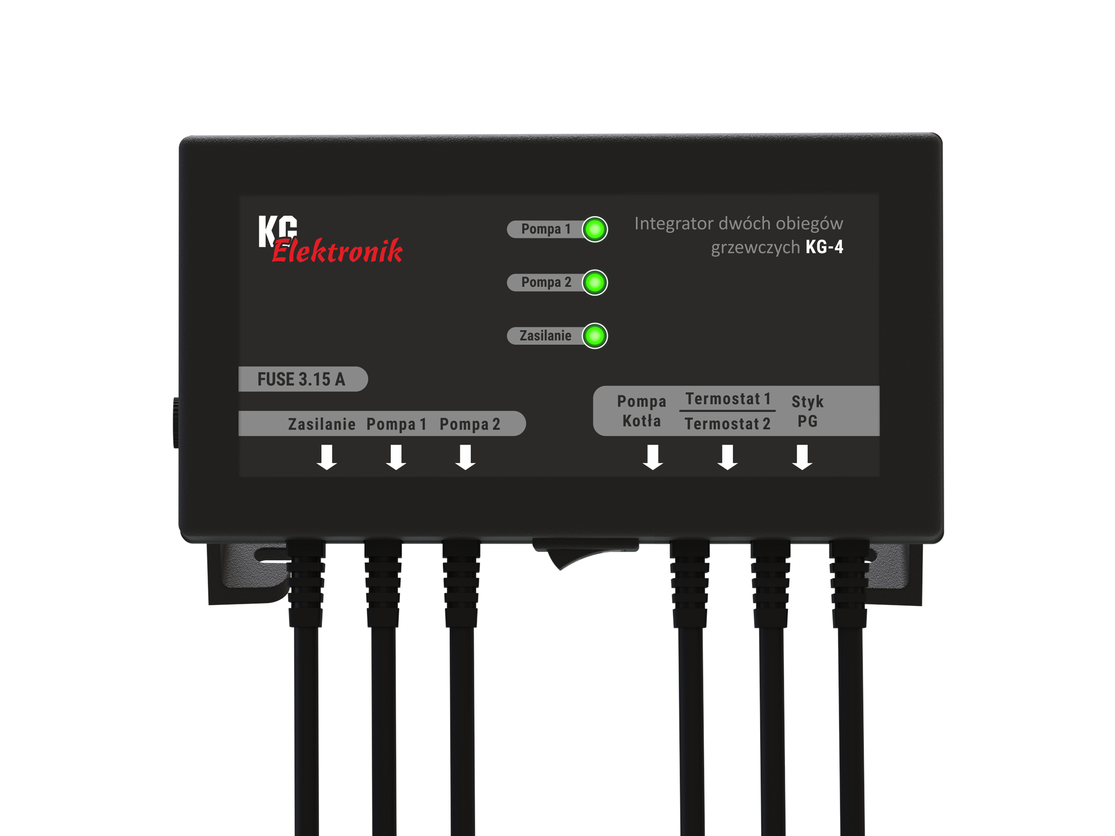 Sterownik KG-4 Integrator dwóch obiegów grzewczych + pompa kotła
